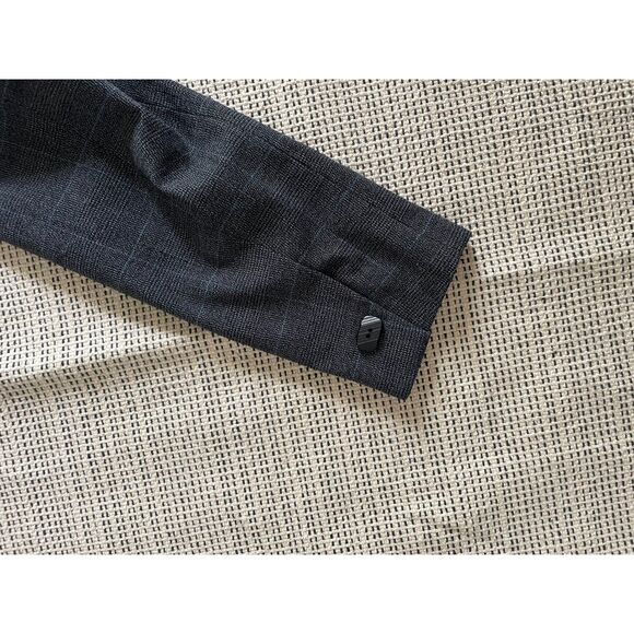 Larry Levine Women's Sz 10P Long-Sleeve Button-Up Plaid Suit Jacket Career Work - Picture 3 of 6